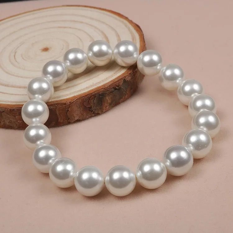 Kaly Simple Elegant Round Beads Shell Pearl Beads Bracelets