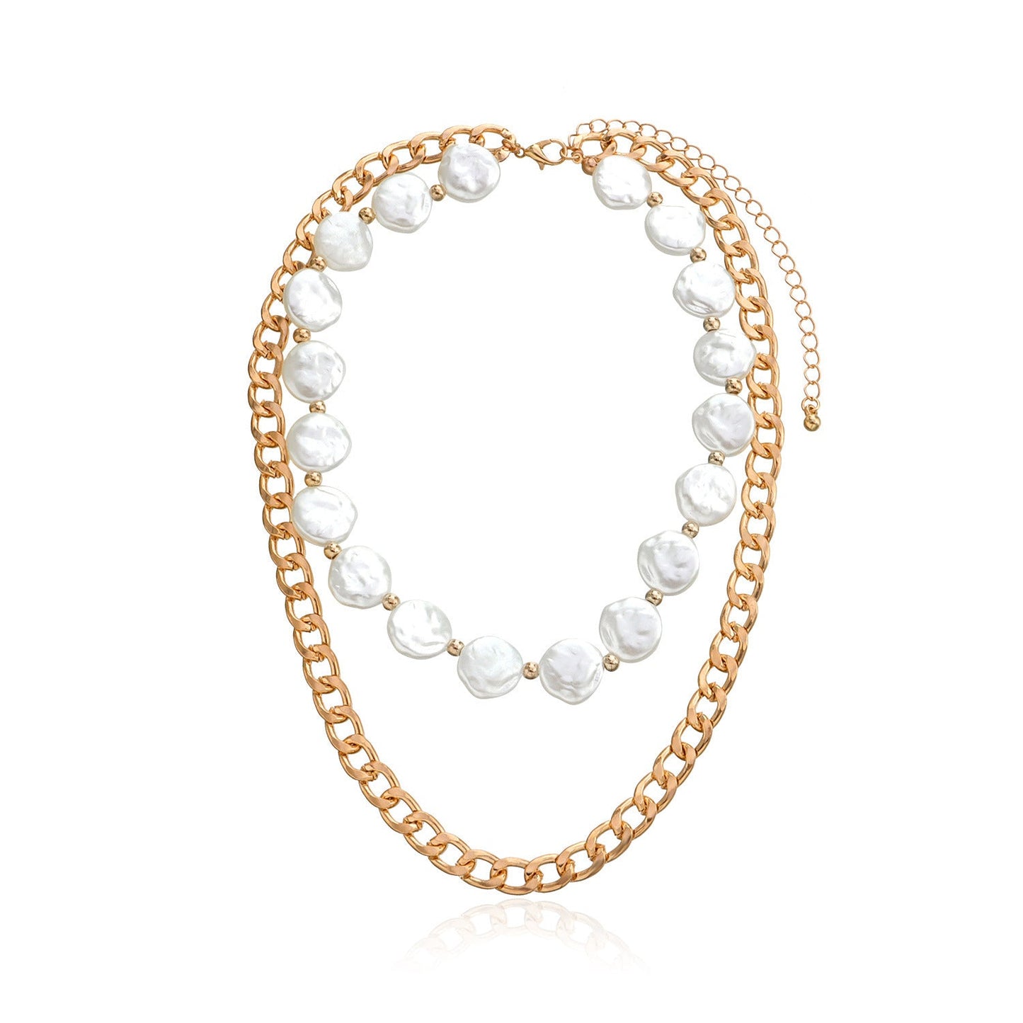 Baroque Pearl Necklace Multi Layer