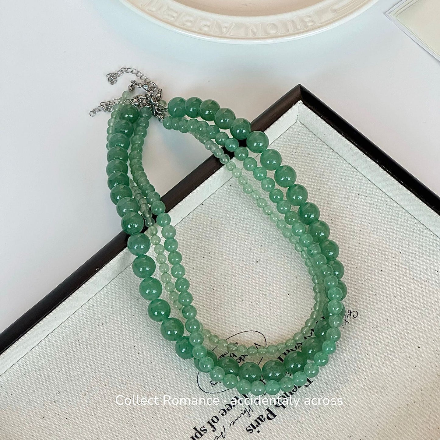 Nature Stone Aventurine Beaded Necklace