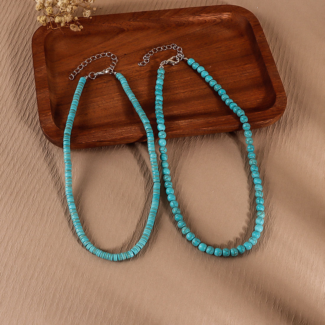 Vintage Turquoise Bead Necklace