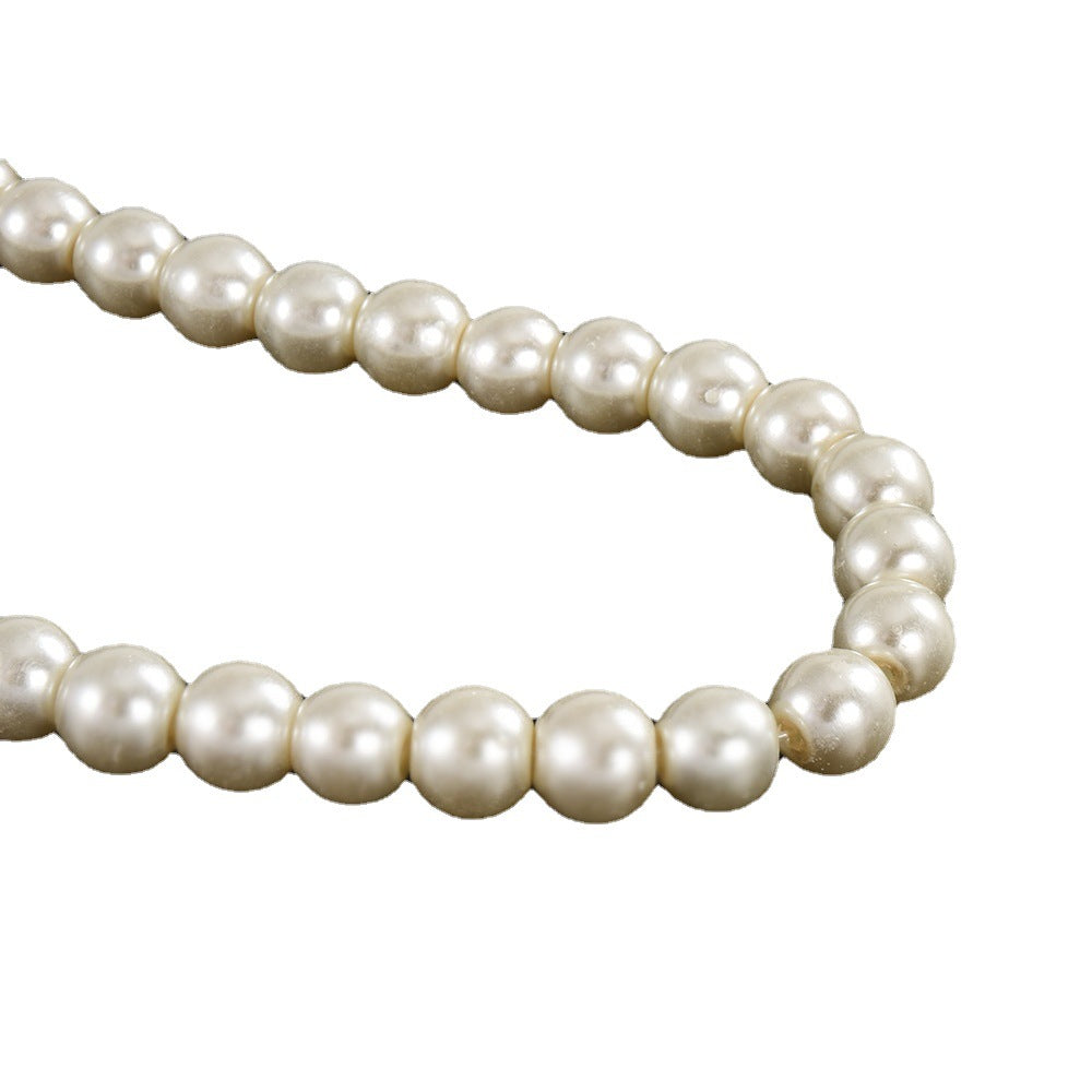 Women Necklace Earring Pearl Jewelry Set