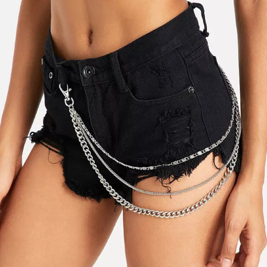 Ladies Sexy Metal Waist Chain Punk Style Jeans Body Chain