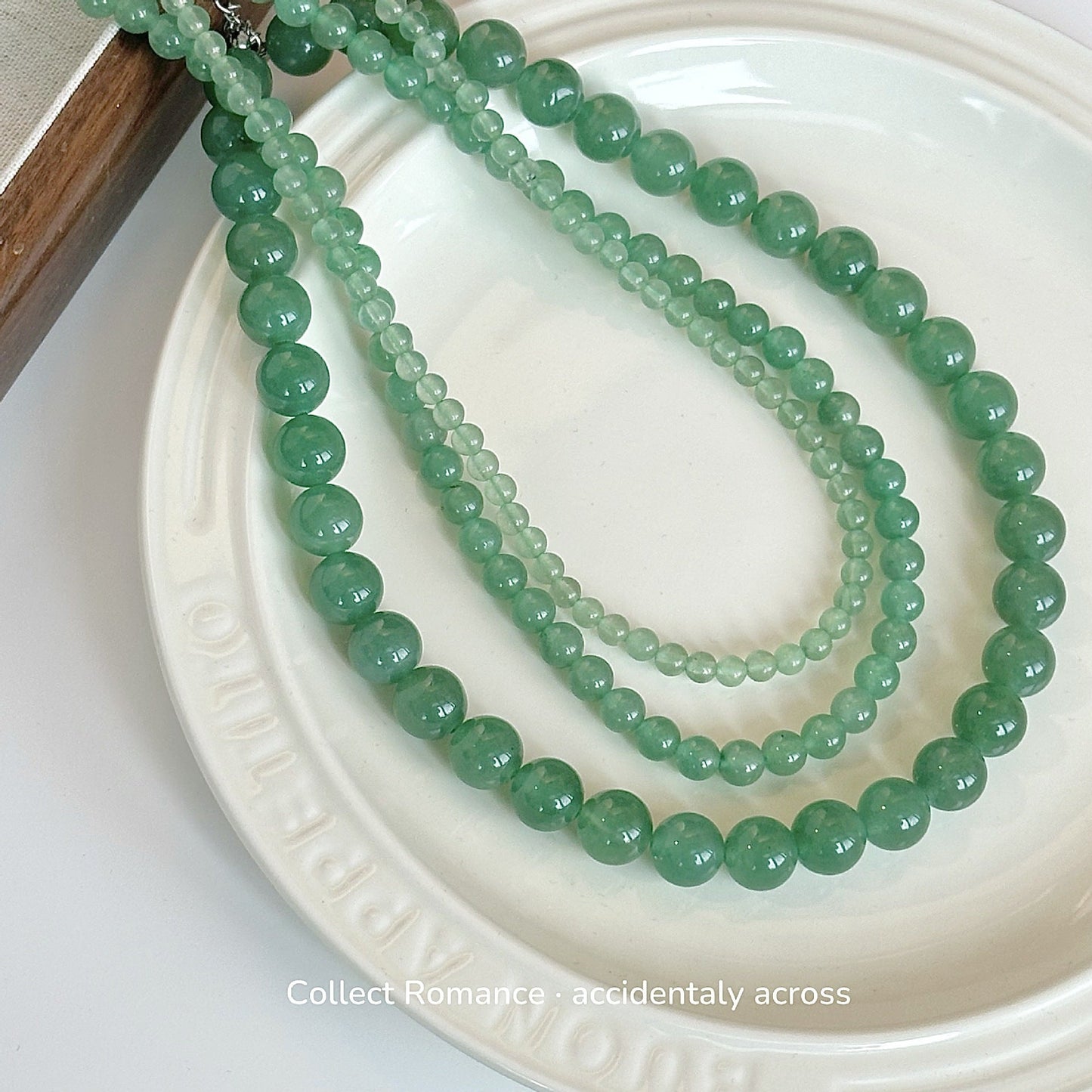 Nature Stone Aventurine Beaded Necklace