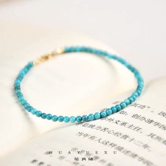 Just Me Natural Turquoise Stone Bead Bracelet