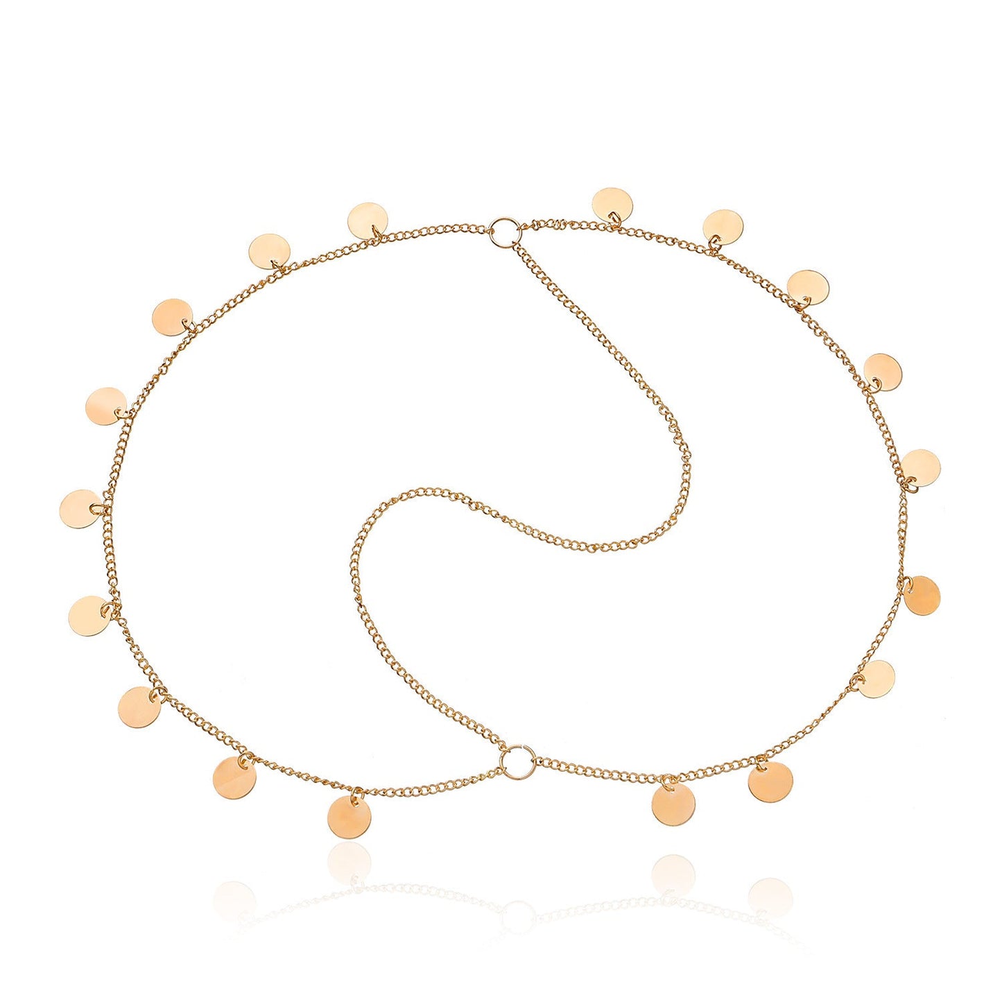 Bohemia Tassel Round Charm Head Chain Jewelry