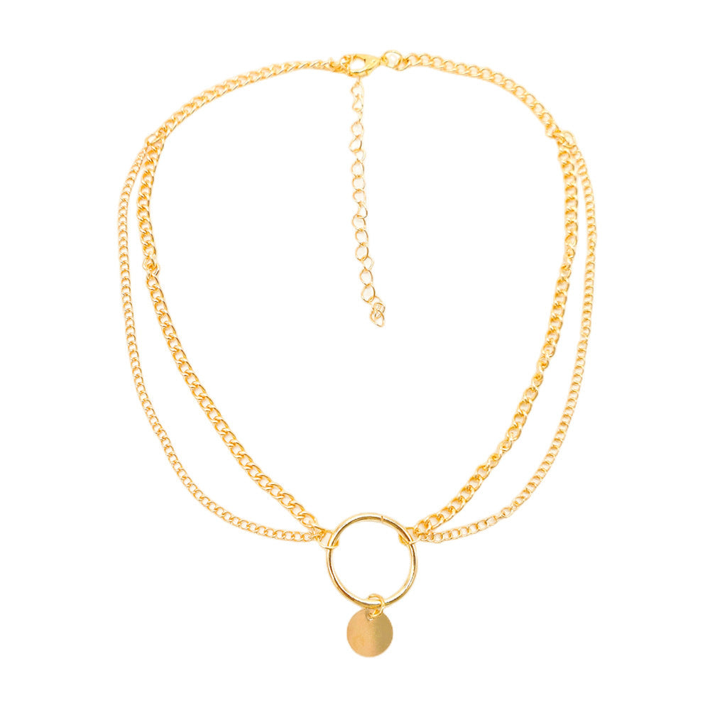 Double Layer Clavicle Chain Necklace
