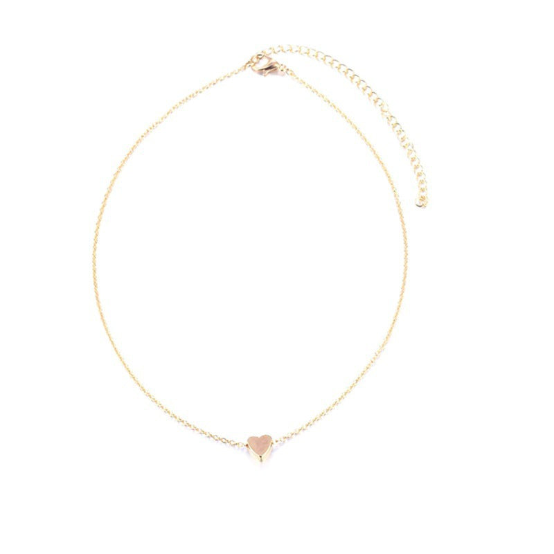 Heart Necklace Mini love Glossy Pendant