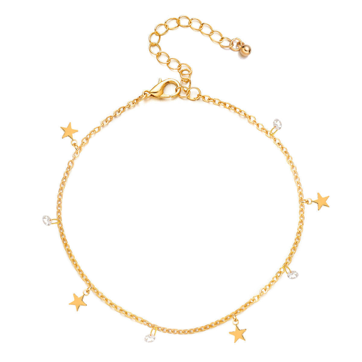 Star Charms Anklet Jewelry