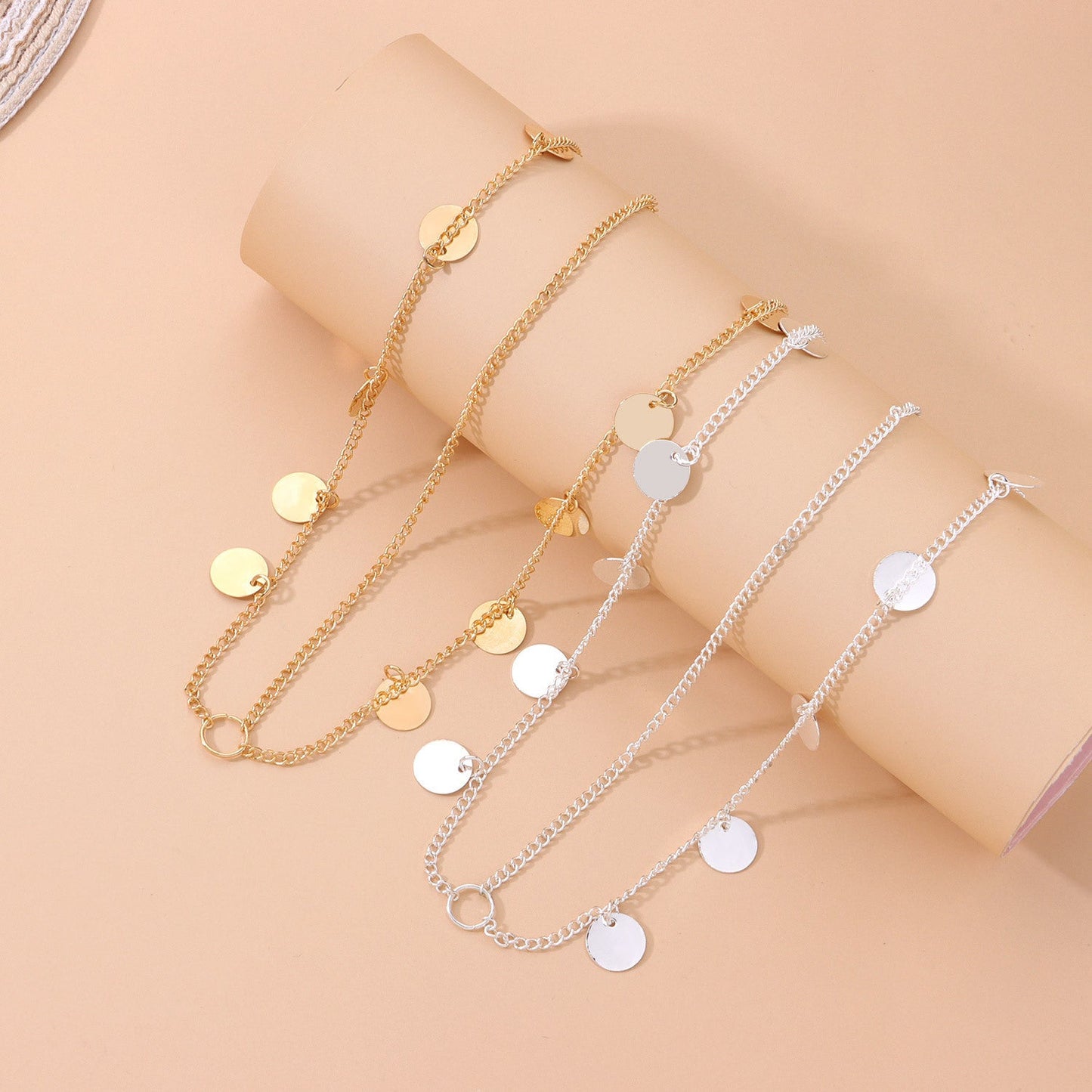 Bohemia Tassel Round Charm Head Chain Jewelry