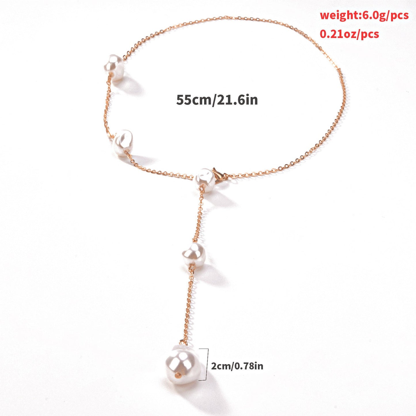 Tassel Pearl Pendant Necklace