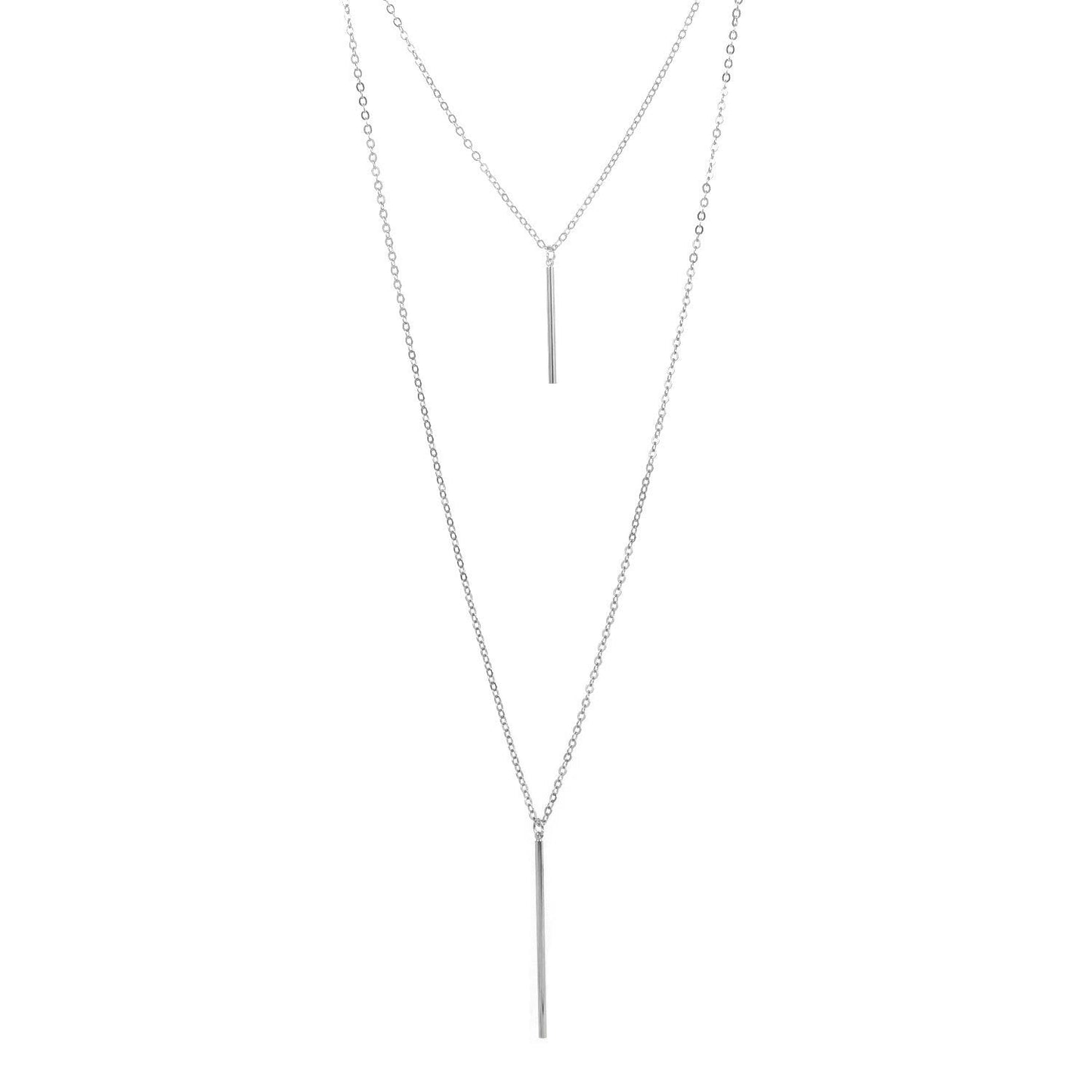 Layered Chain Jewelry Choker Necklace