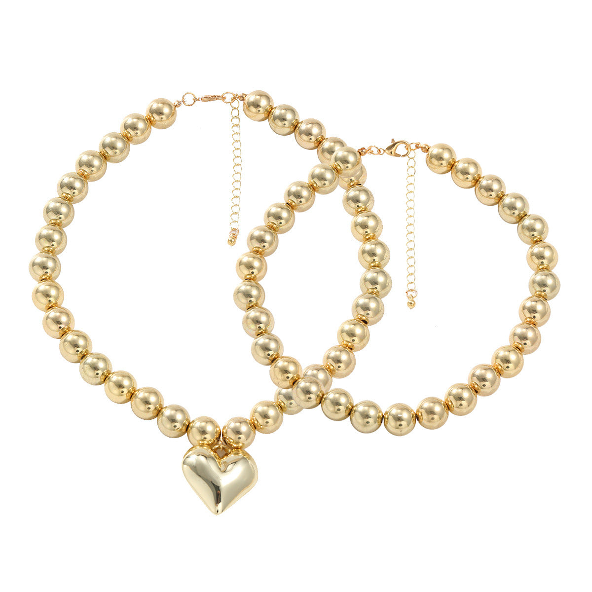 Multi-layer CCB love Pendent Necklace
