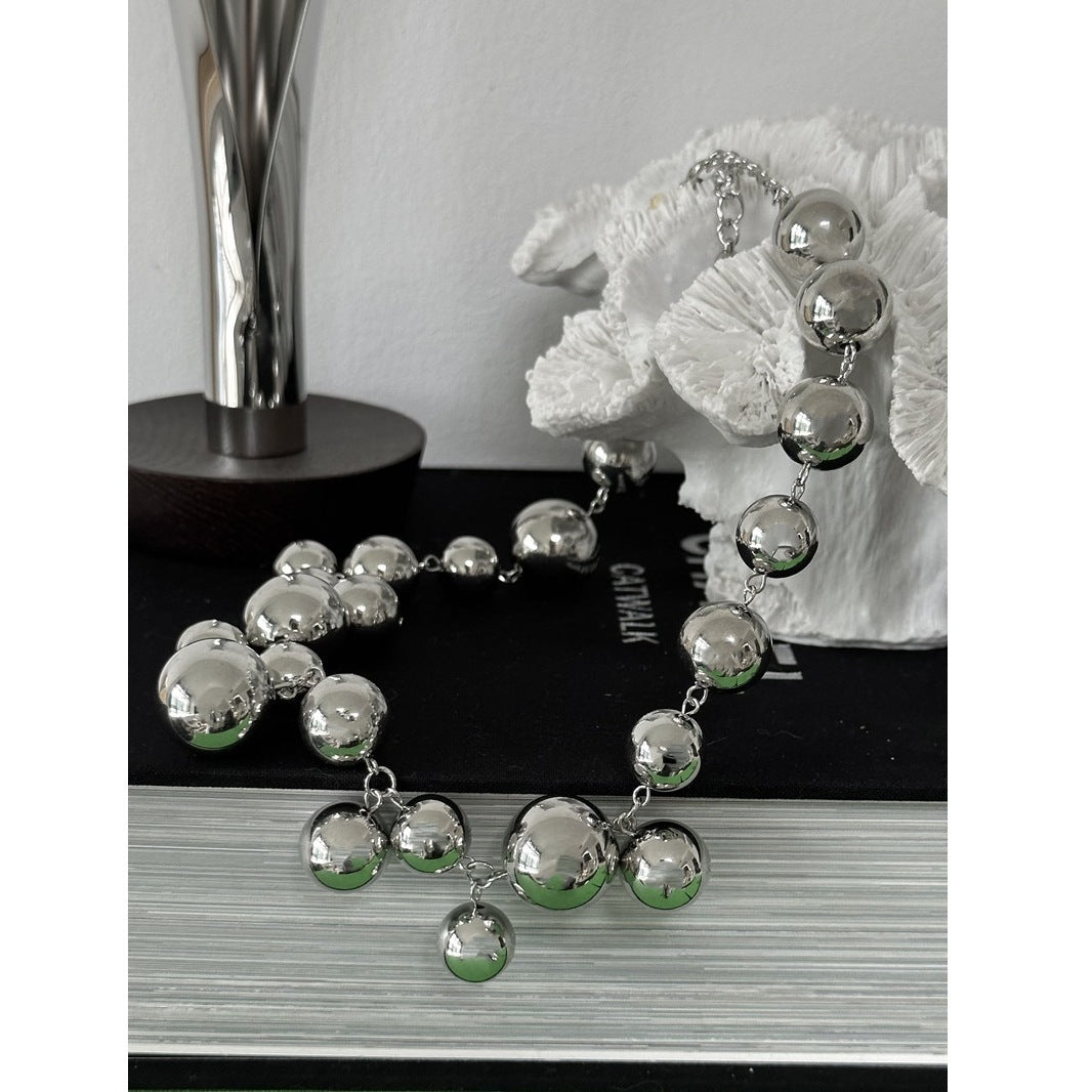 Chunky Bead Choker Necklace