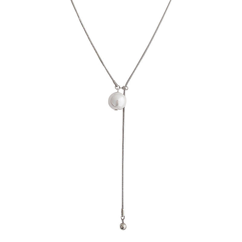 Pearl Tassel Clavicle Chain Necklace