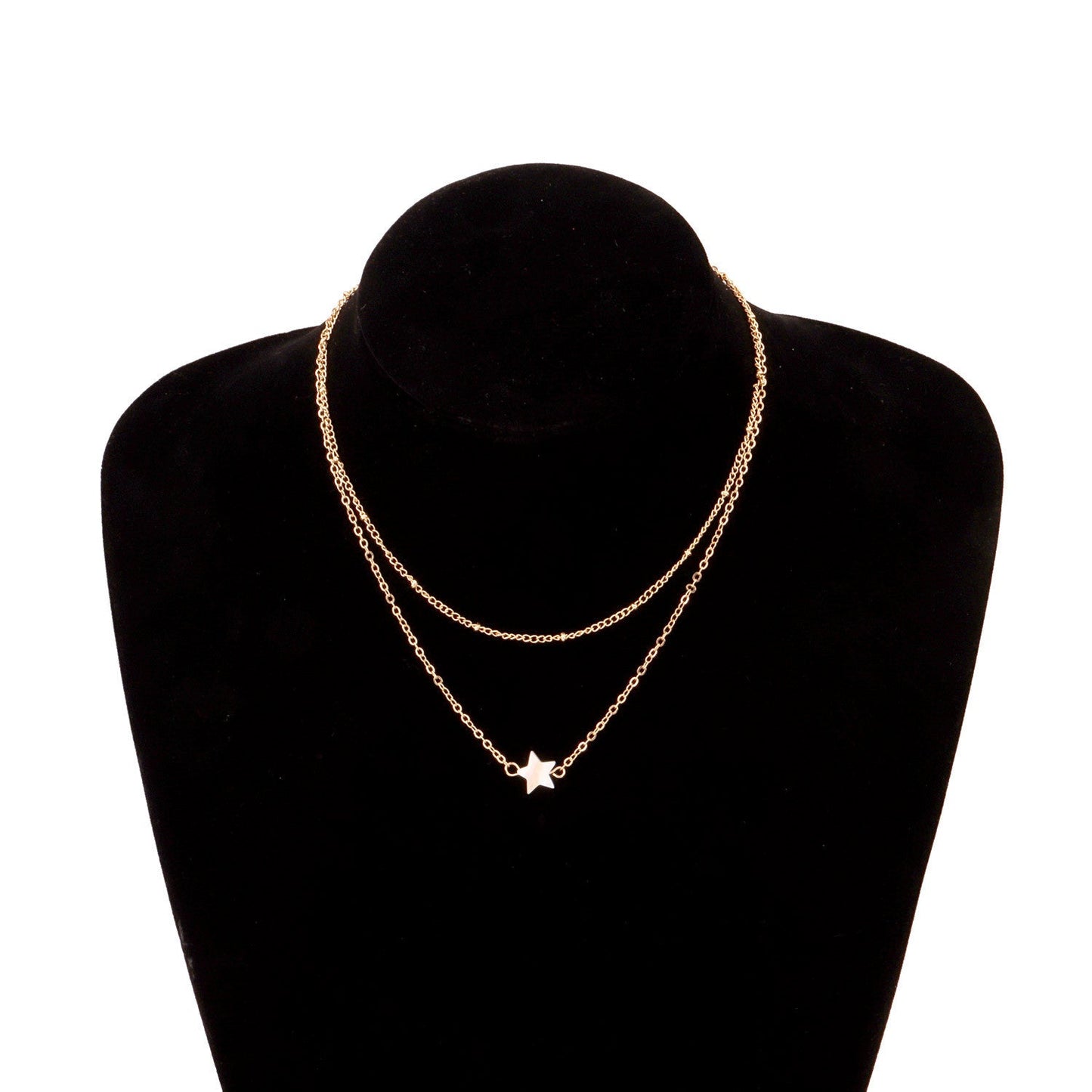 Double Layer Star Pendant Necklace