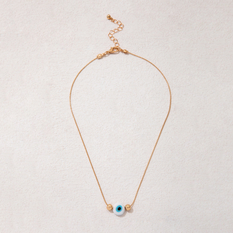 Not Here! Evil Eye Charm Choker Necklace