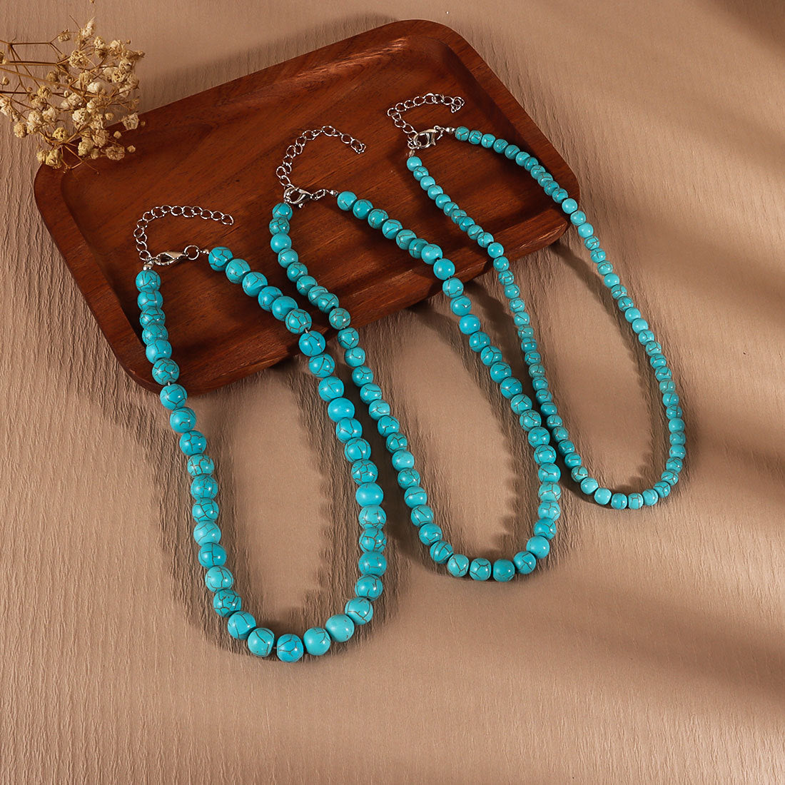 Vintage Turquoise Bead Necklace