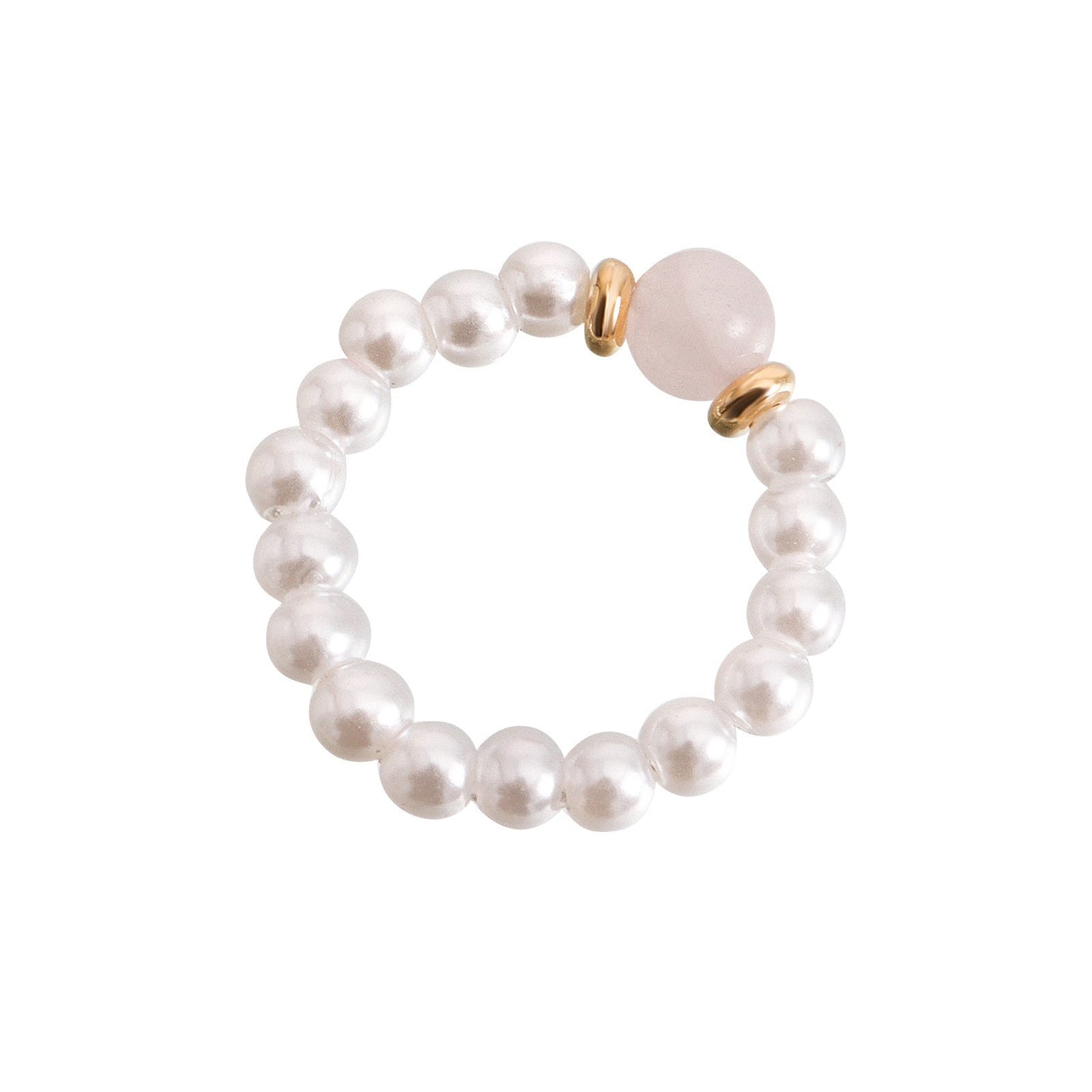 Simplicity Elastic Beaded Pearl Finger Rings