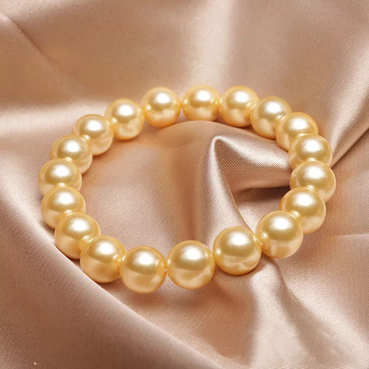 Kaly Simple Elegant Round Beads Shell Pearl Beads Bracelets