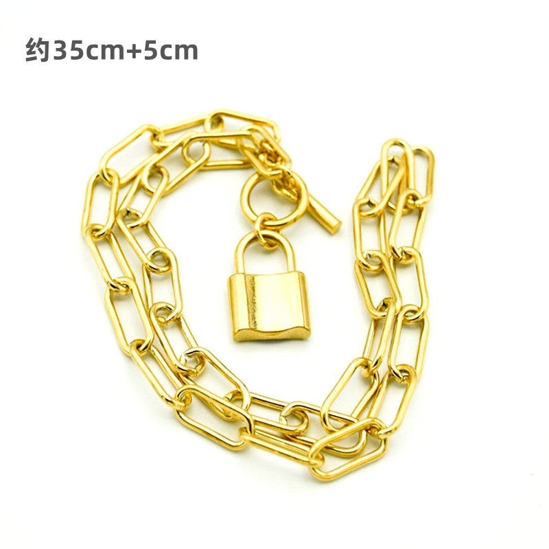 Chain Lock Pendant Necklace