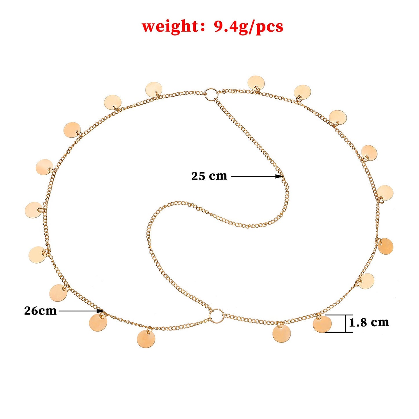 Bohemia Tassel Round Charm Head Chain Jewelry