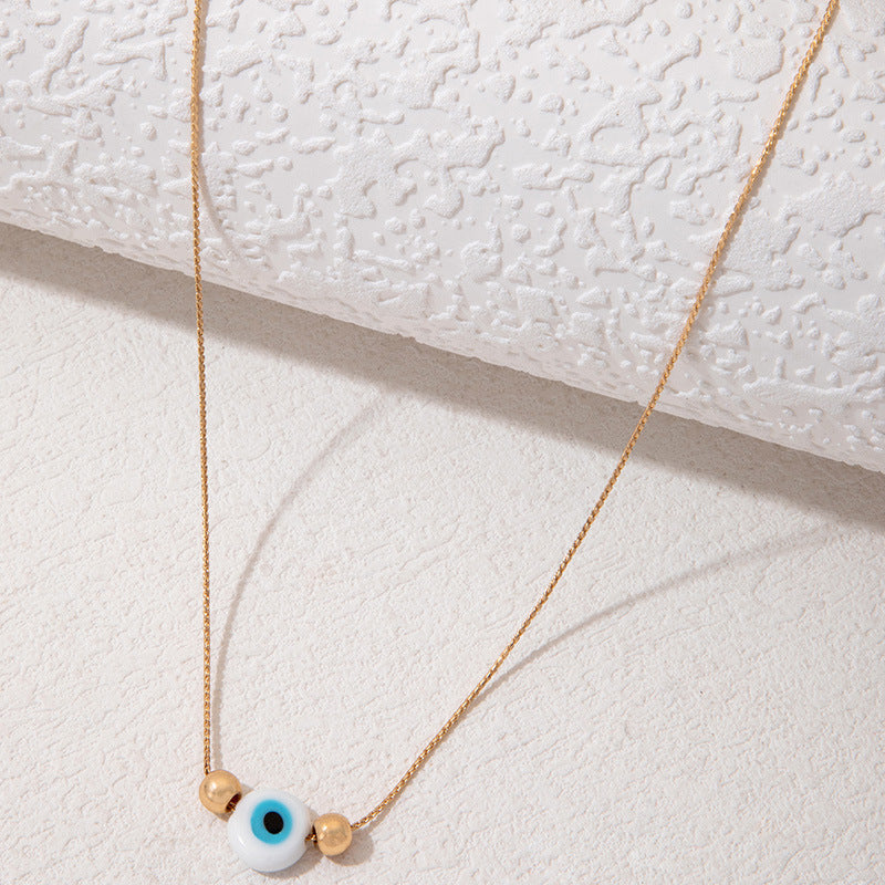 Not Here! Evil Eye Charm Choker Necklace