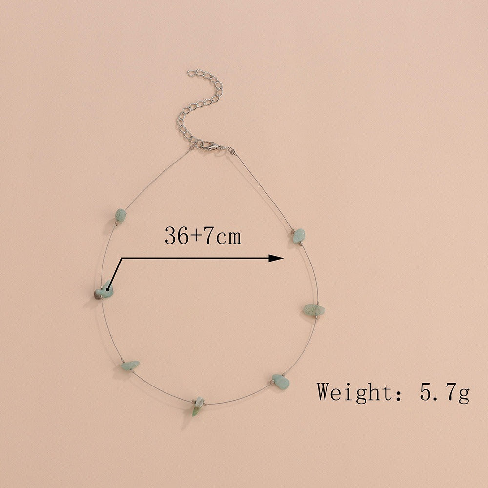 Boho Irregular Natural Stones Necklace
