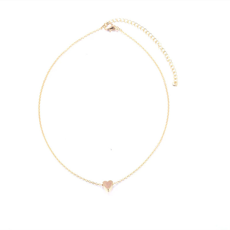 Heart Necklace Mini love Glossy Pendant