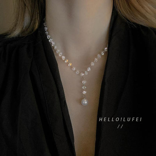 Elegant Crystal Beaded Necklace