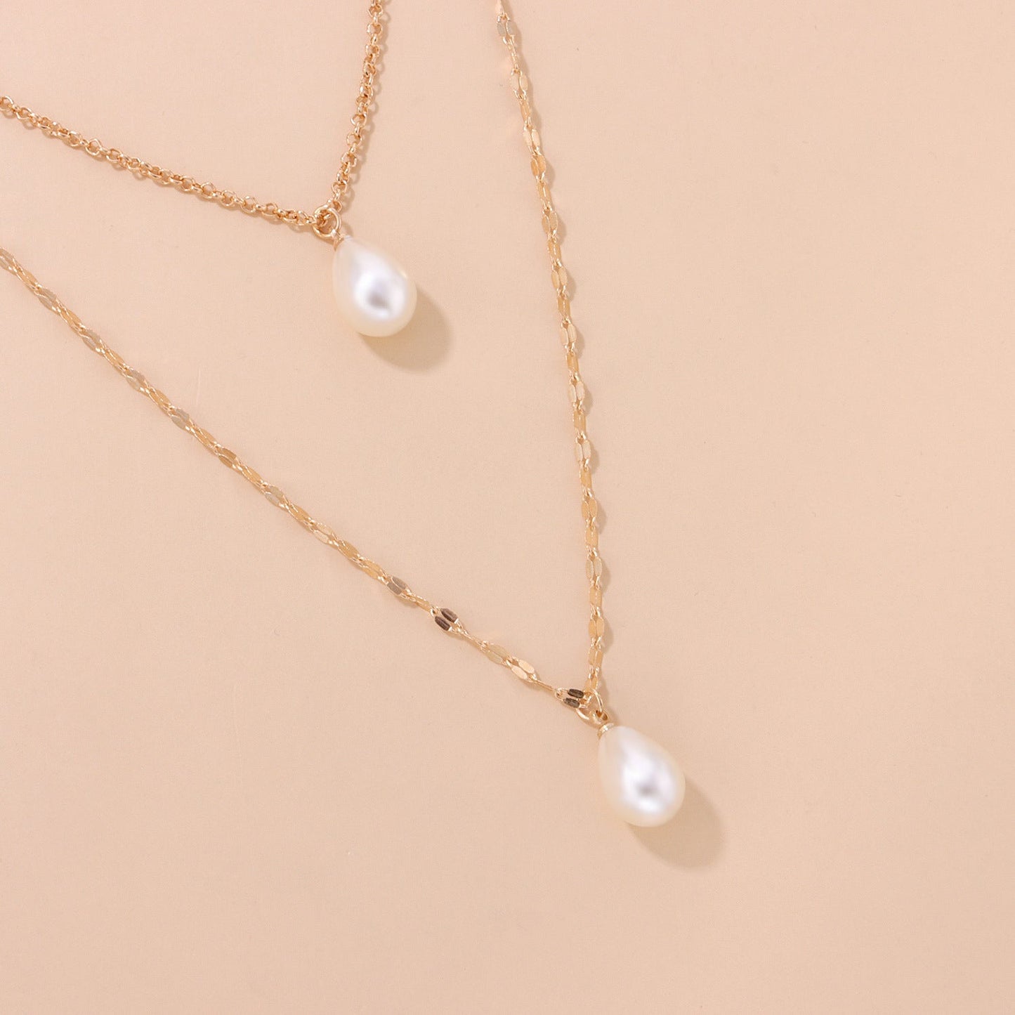 Water Drop Pearl Pendant Necklace
