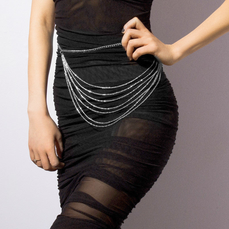 Jean Chain Belt Layered Chunky Pants Chain