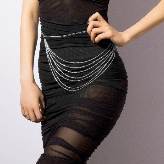 Jean Chain Belt Layered Chunky Pants Chain