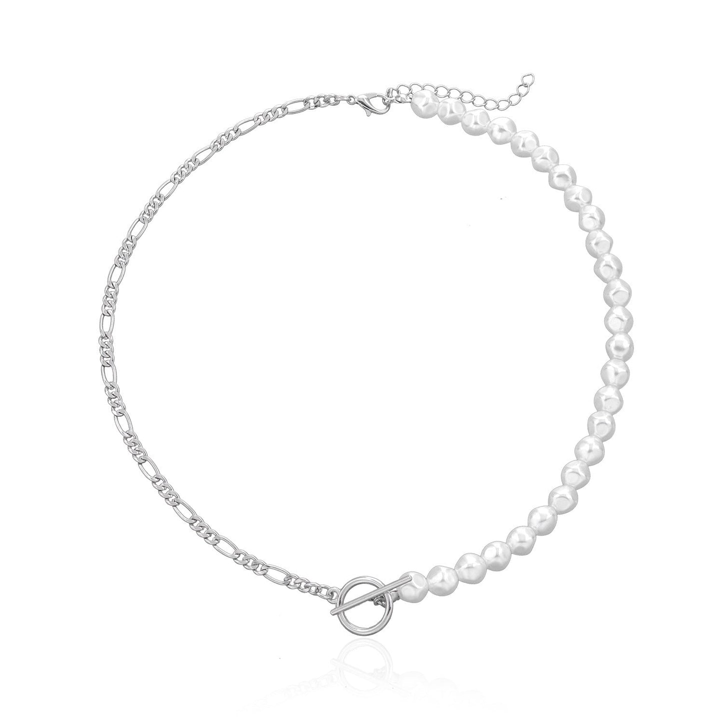 OT Buckle Choker Necklace Jewelry Women