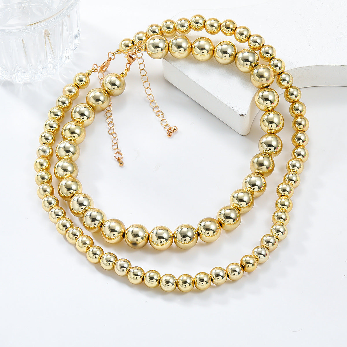 2 Pieces CCB Jewelry Necklace for Woman