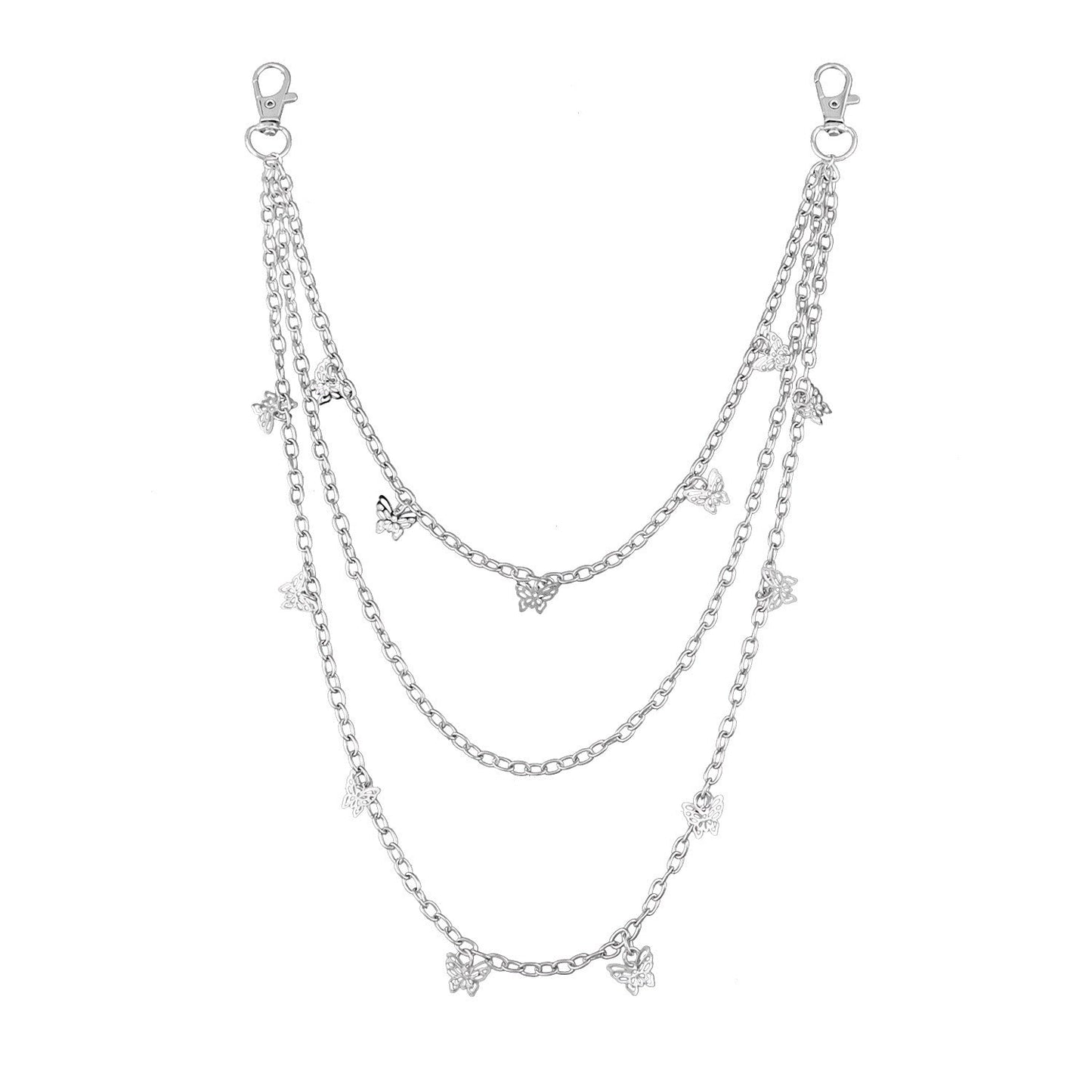 Rock butterfly Pants Multi-Layer Chain Casual Punk Jeans Waist Chain