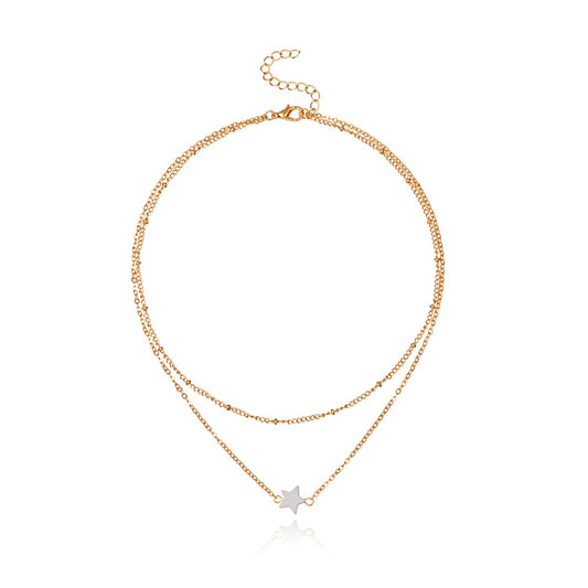Double Layer Star Pendant Necklace