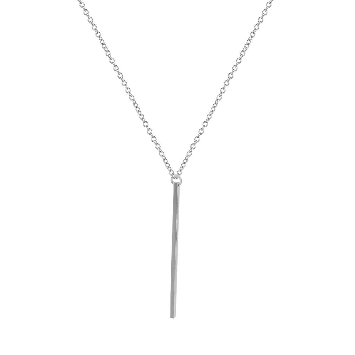 Long bar Pendant Necklace for Girl