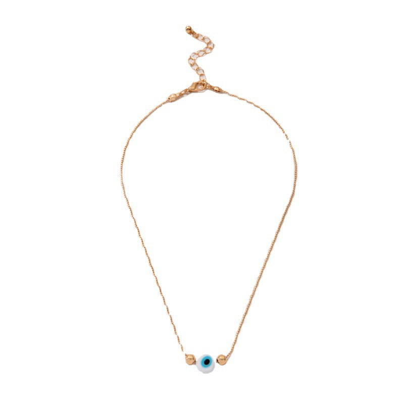 Not Here! Evil Eye Charm Choker Necklace