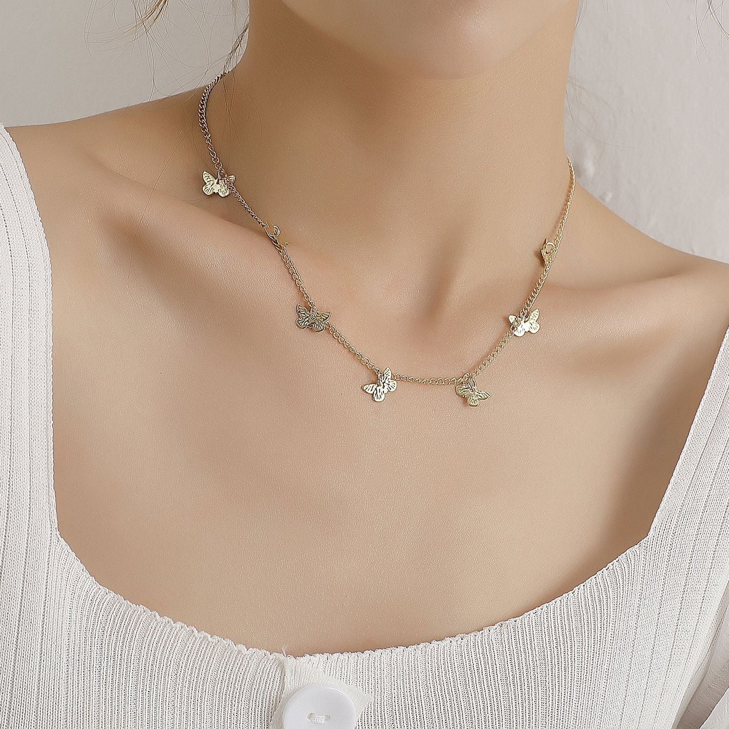 Vintage Multilayer Butterfly Necklaces for Women