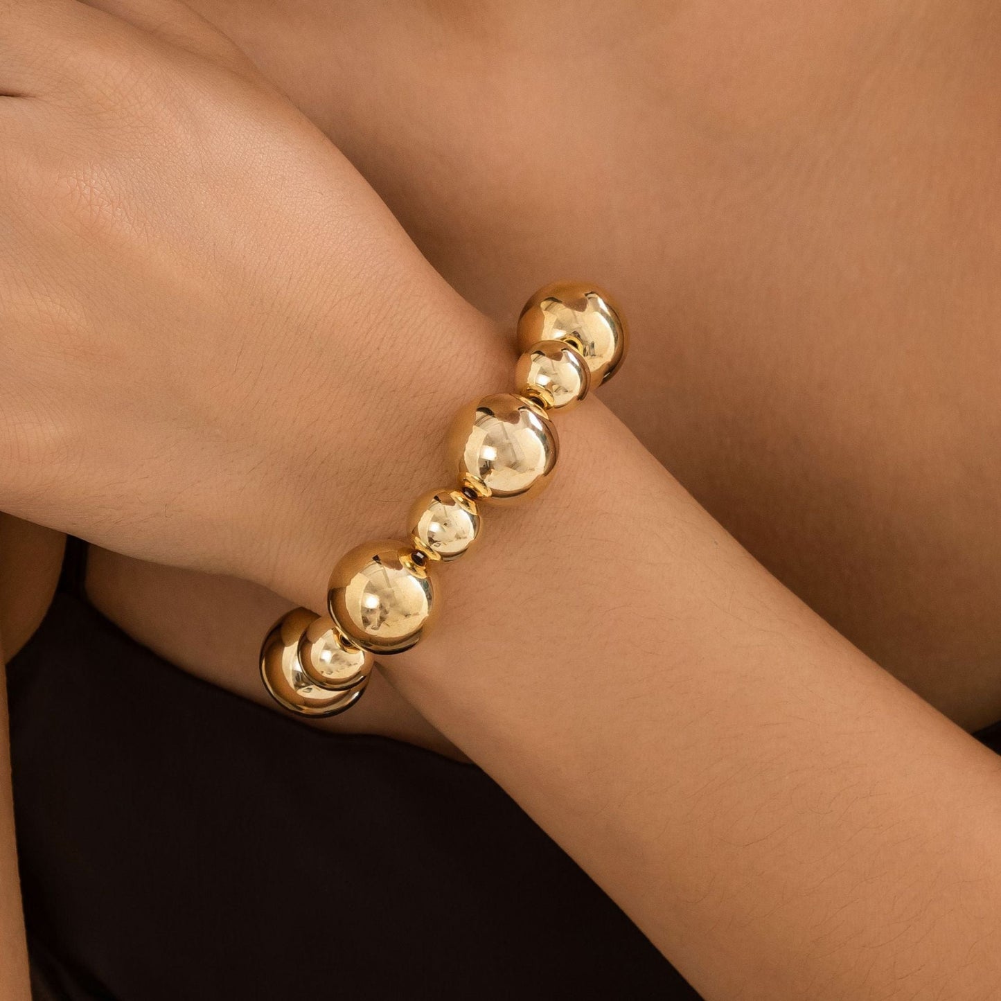 Large Pearl Bead Punk Choker Necklace