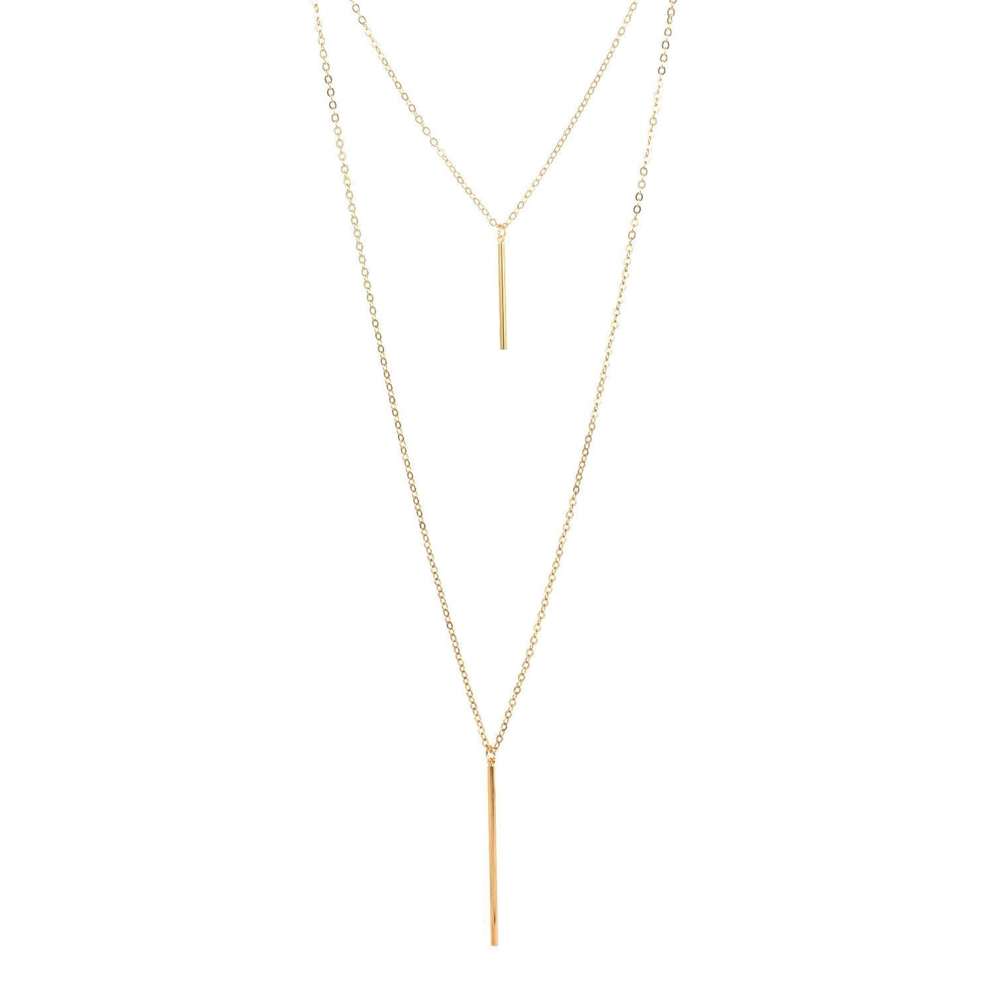 Layered Chain Jewelry Choker Necklace