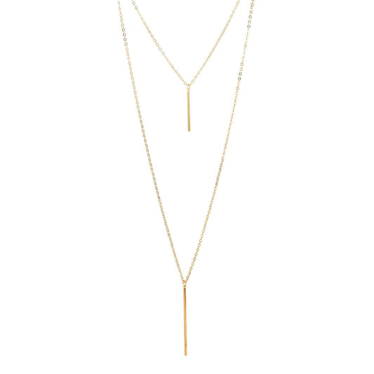 Layered Chain Jewelry Choker Necklace