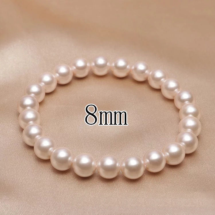 Kaly Simple Elegant Round Beads Shell Pearl Beads Bracelets