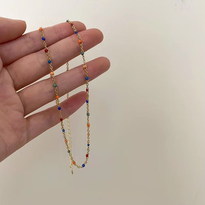 Shell String Choker Necklace