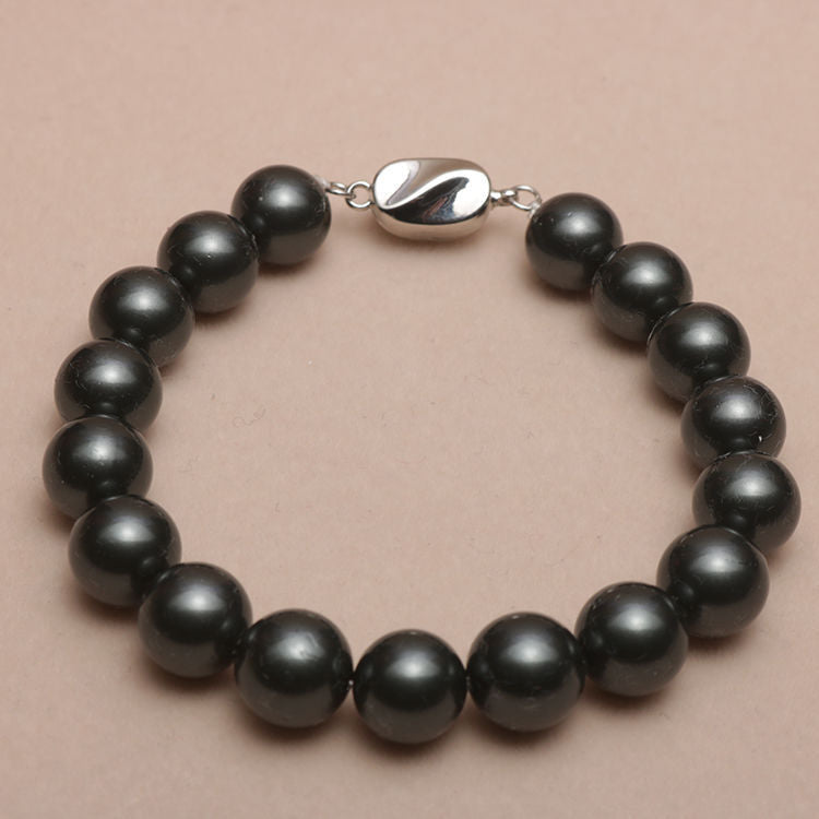 Elizabeth  Elastic Beaded Shell Pearl Bracelet