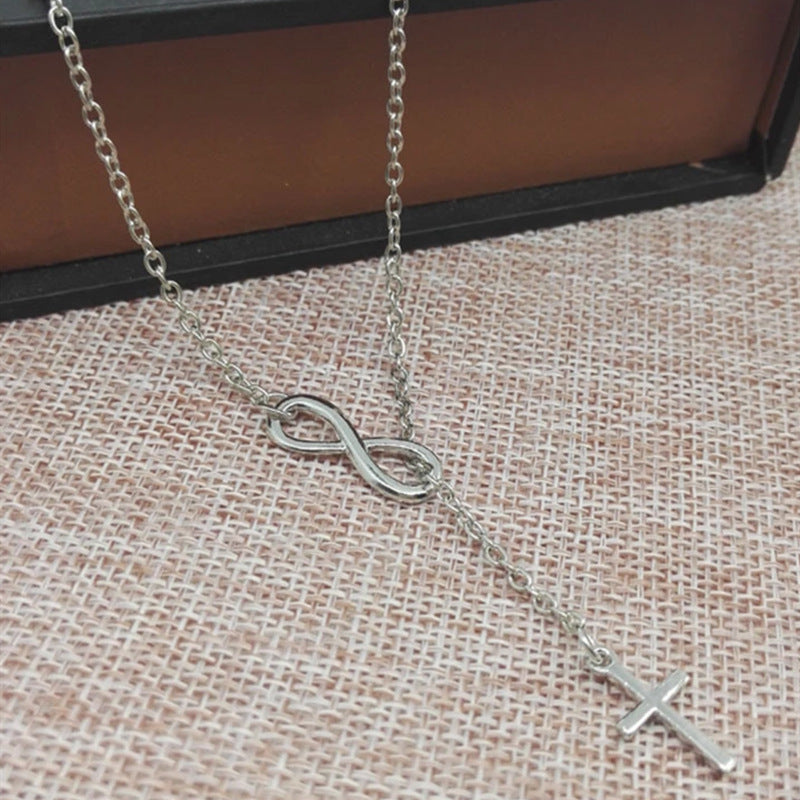 Lucky Infinity Cross Necklace Jewelry