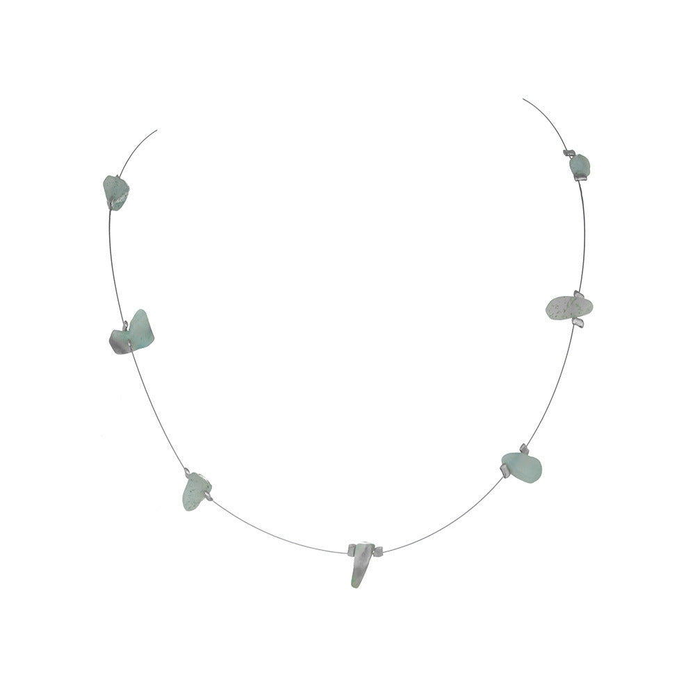 Boho Irregular Natural Stones Necklace