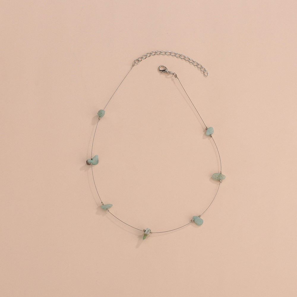 Boho Irregular Natural Stones Necklace