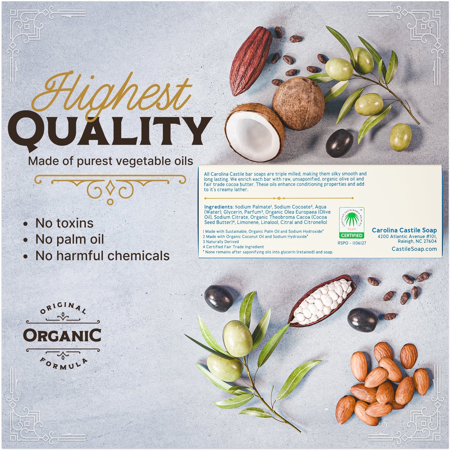 Gin & Juniper Castile Bar Soap