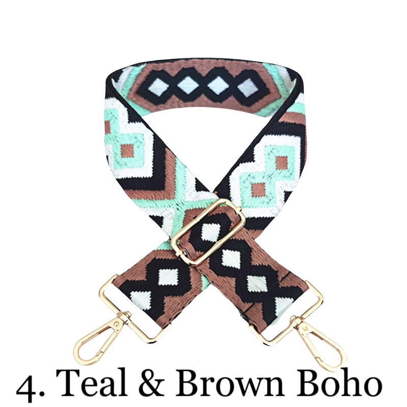 Adventure Zippered Crossbody Bag (Black) - Pick Your Strap And Color